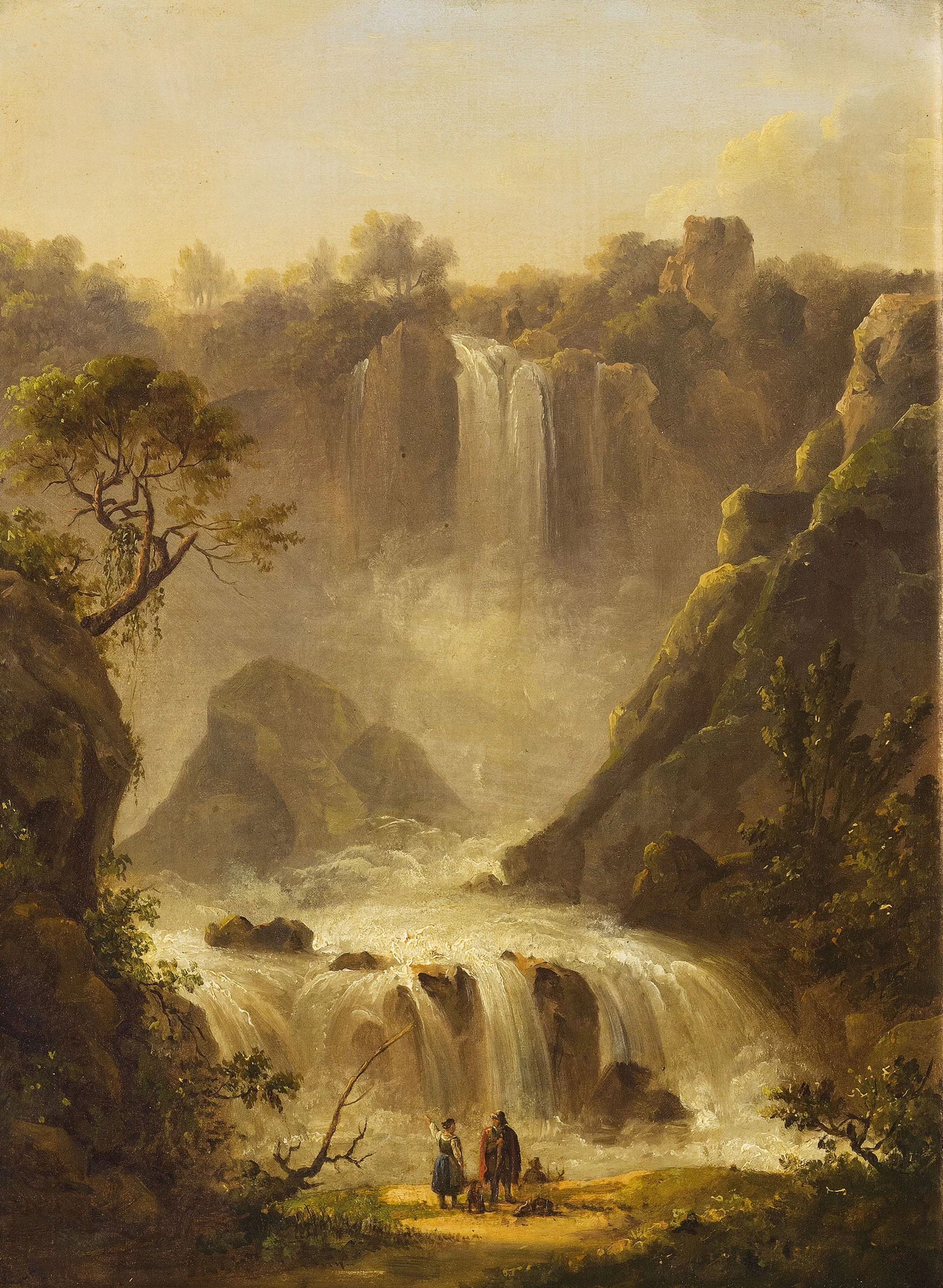 Veduta delle Cascate delle Marmore - attribuito